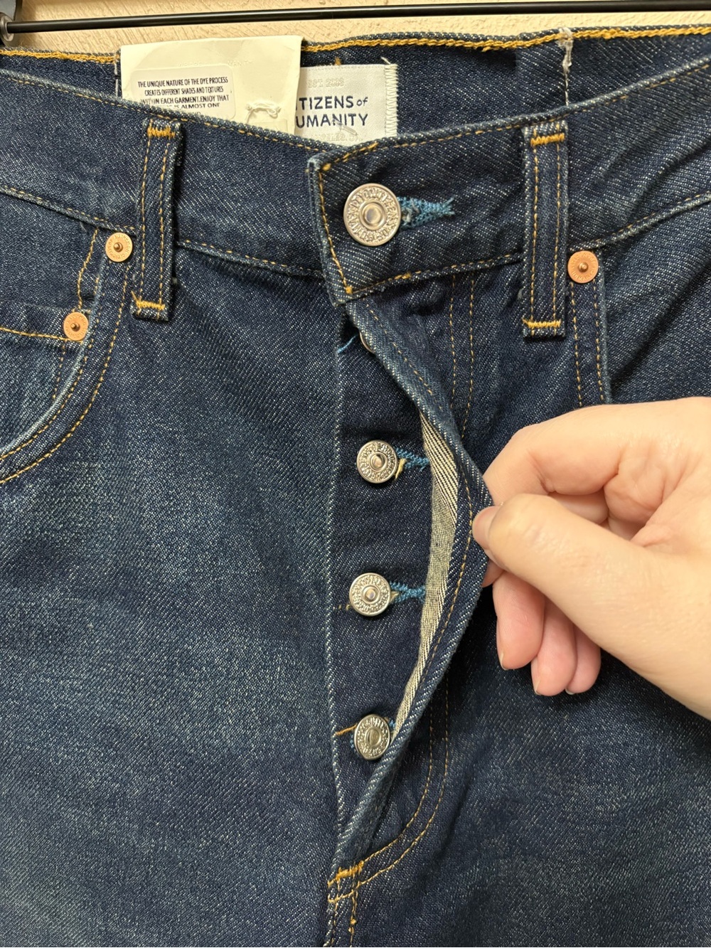 Citizens of Humanity Horseshoe Jean in Bravo Dark Wash Denim Size 23 NWT New - Picture 6 of 14